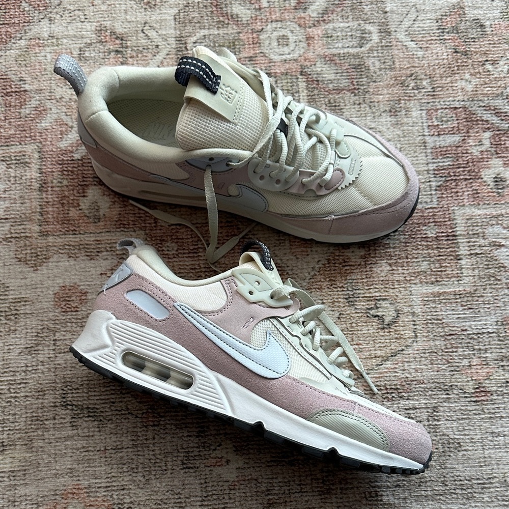 Woman’s Light Pink And White Nike Air Max